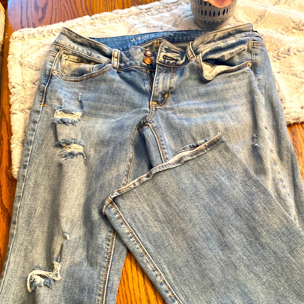 American Eagle Artist Series boot cut jeans
